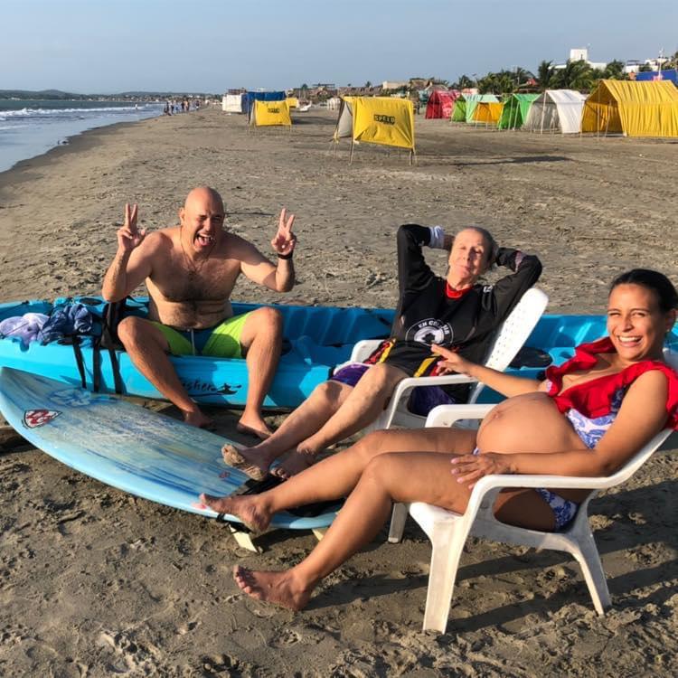 Guests relaxing on the beach in Cartagena